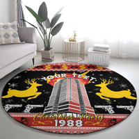 Personalized Nakatomi Plaza Round Carpet Christmas Party 1988