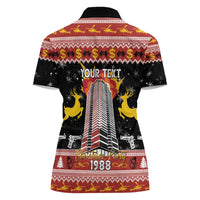 Personalized Nakatomi Plaza Women Polo Shirt Christmas Party 1988 - Wonder Print Shop