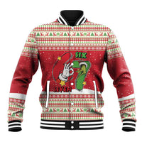 Funny Six Seven Meme Christmas Baseball Jacket Merry 67 Mas - Wonder Print Shop