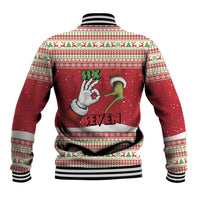 Funny Six Seven Meme Christmas Baseball Jacket Merry 67 Mas - Wonder Print Shop