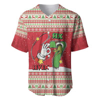 Funny Six Seven Meme Christmas Baseball Jersey Merry 67 Mas - Wonder Print Shop