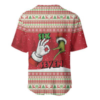 Funny Six Seven Meme Christmas Baseball Jersey Merry 67 Mas - Wonder Print Shop