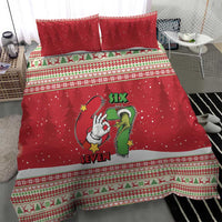 Funny Six Seven Meme Christmas Bedding Set Merry 67 Mas - Wonder Print Shop