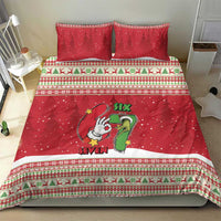 Funny Six Seven Meme Christmas Bedding Set Merry 67 Mas - Wonder Print Shop