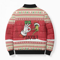 Funny Six Seven Meme Christmas Bomber Puffer Jacket Merry 67 Mas - Wonder Print Shop