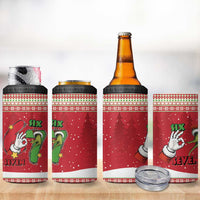 Funny Six Seven Meme Christmas 4 in 1 Can Cooler Tumbler Merry 67 Mas - Wonder Print Shop