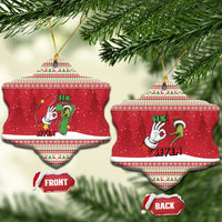 Funny Six Seven Meme Christmas Ceramic Ornament Merry 67 Mas - Wonder Print Shop