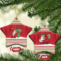Funny Six Seven Meme Christmas Ceramic Ornament Merry 67 Mas - Wonder Print Shop