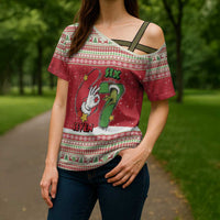 Funny Six Seven Meme Christmas Cross Shoulder Shirt Merry 67 Mas - Wonder Print Shop