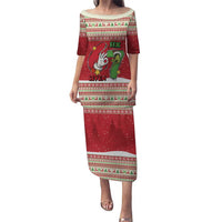 Funny Six Seven Meme Christmas Family Matching Puletasi and Hawaiian Shirt Merry 67 Mas - Wonder Print Shop