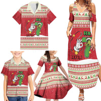 Funny Six Seven Meme Christmas Family Matching Summer Maxi Dress and Hawaiian Shirt Merry 67 Mas - Wonder Print Shop