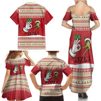 Funny Six Seven Meme Christmas Family Matching Summer Maxi Dress and Hawaiian Shirt Merry 67 Mas - Wonder Print Shop