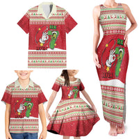 Funny Six Seven Meme Christmas Family Matching Tank Maxi Dress and Hawaiian Shirt Merry 67 Mas - Wonder Print Shop
