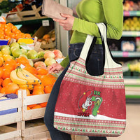 Funny Six Seven Meme Christmas Grocery Bag Merry 67 Mas - Wonder Print Shop