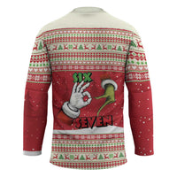 Funny Six Seven Meme Christmas Hockey Jersey Merry 67 Mas - Wonder Print Shop