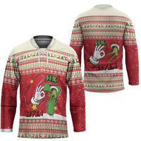 Funny Six Seven Meme Christmas Hockey Jersey Merry 67 Mas - Wonder Print Shop