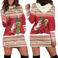 Funny Six Seven Meme Christmas Hoodie Dress Merry 67 Mas - Wonder Print Shop