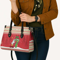 Funny Six Seven Meme Christmas Leather Bag Merry 67 Mas - Wonder Print Shop