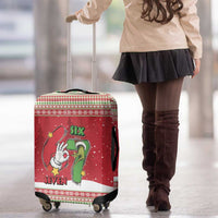 Funny Six Seven Meme Christmas Luggage Cover Merry 67 Mas - Wonder Print Shop