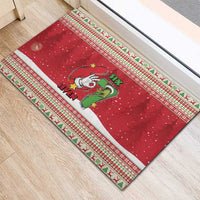 Funny Six Seven Meme Christmas Rubber Doormat Merry 67 Mas - Wonder Print Shop