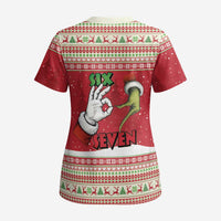 Funny Six Seven Meme Christmas Scrub Top Merry 67 Mas - Wonder Print Shop
