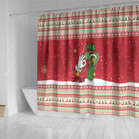 Funny Six Seven Meme Christmas Shower Curtain Merry 67 Mas - Wonder Print Shop