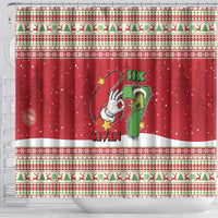 Funny Six Seven Meme Christmas Shower Curtain Merry 67 Mas - Wonder Print Shop