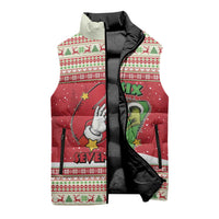 Funny Six Seven Meme Christmas Sleeveless Puffer Jacket Merry 67 Mas - Wonder Print Shop