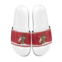 Funny Six Seven Meme Christmas Slide Sandals Merry 67 Mas - Wonder Print Shop