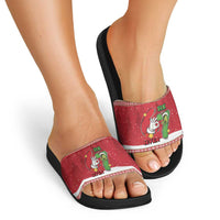Funny Six Seven Meme Christmas Slide Sandals Merry 67 Mas - Wonder Print Shop