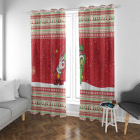 Funny Six Seven Meme Christmas Window Curtain Merry 67 Mas - Wonder Print Shop