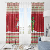 Funny Six Seven Meme Christmas Window Curtain Merry 67 Mas - Wonder Print Shop
