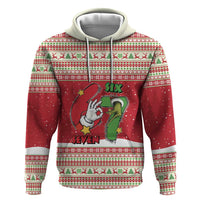 Funny Six Seven Meme Christmas Zip Hoodie Merry 67 Mas - Wonder Print Shop