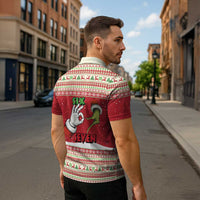 Funny Six Seven Meme Christmas Zipper Polo Shirt Merry 67 Mas - Wonder Print Shop