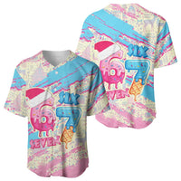 Six Seven Ice Cream Drip Baseball Jersey 67 Funny Christmas Gen Alpha Slang - Wonder Print Shop