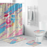 Six Seven Ice Cream Drip Bathroom Set 67 Funny Christmas Gen Alpha Slang - Wonder Print Shop