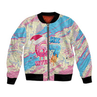 Six Seven Ice Cream Drip Bomber Jacket 67 Funny Christmas Gen Alpha Slang - Wonder Print Shop