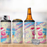 Six Seven Ice Cream Drip 4 in 1 Can Cooler Tumbler 67 Funny Christmas Gen Alpha Slang - Wonder Print Shop
