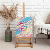 Six Seven Ice Cream Drip Canvas Wall Art 67 Funny Christmas Gen Alpha Slang - Wonder Print Shop