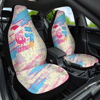 Six Seven Ice Cream Drip Car Seat Cover 67 Funny Christmas Gen Alpha Slang - Wonder Print Shop