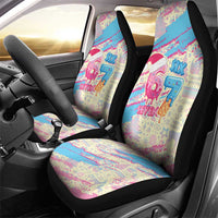 Six Seven Ice Cream Drip Car Seat Cover 67 Funny Christmas Gen Alpha Slang - Wonder Print Shop