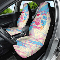 Six Seven Ice Cream Drip Car Seat Cover 67 Funny Christmas Gen Alpha Slang - Wonder Print Shop