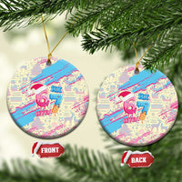 Six Seven Ice Cream Drip Ceramic Ornament 67 Funny Christmas Gen Alpha Slang - Wonder Print Shop