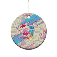 Six Seven Ice Cream Drip Ceramic Ornament 67 Funny Christmas Gen Alpha Slang - Wonder Print Shop