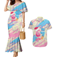 Six Seven Ice Cream Drip Couples Matching Mermaid Dress and Hawaiian Shirt 67 Funny Christmas Gen Alpha Slang - Wonder Print Shop