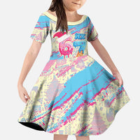Six Seven Ice Cream Drip Family Matching Off The Shoulder Long Sleeve Dress and Hawaiian Shirt 67 Funny Christmas Gen Alpha Slang - Wonder Print Shop