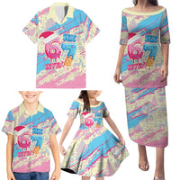Six Seven Ice Cream Drip Family Matching Puletasi and Hawaiian Shirt 67 Funny Christmas Gen Alpha Slang - Wonder Print Shop