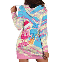 Six Seven Ice Cream Drip Hoodie Dress 67 Funny Christmas Gen Alpha Slang - Wonder Print Shop