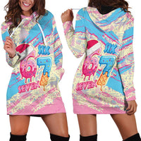 Six Seven Ice Cream Drip Hoodie Dress 67 Funny Christmas Gen Alpha Slang - Wonder Print Shop