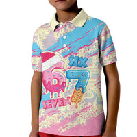 Six Seven Ice Cream Drip Kid Polo Shirt 67 Funny Christmas Gen Alpha Slang - Wonder Print Shop